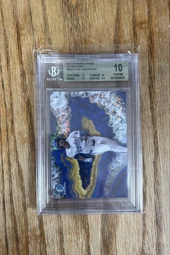 Jac Caglianone 2025 Bowman Crystallized #BWC-2 RC BGS 10 Pristine Case Hit Rare!