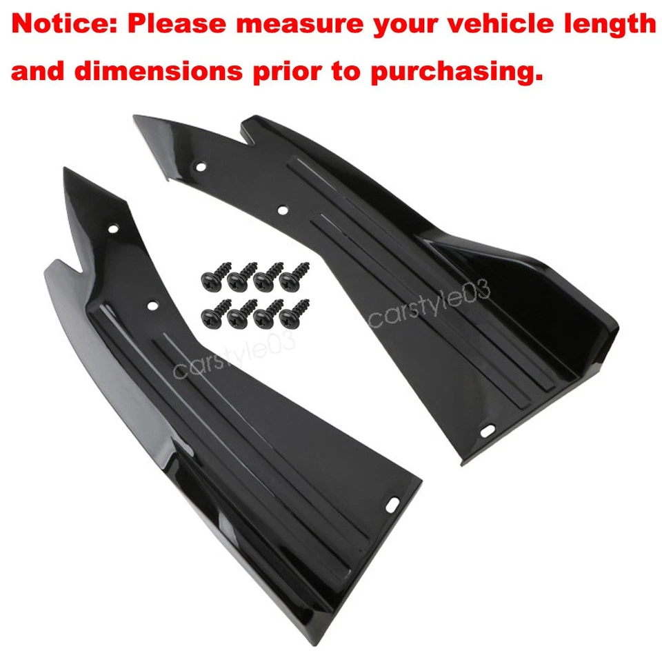 For Jeep Grand Cherokee Rear Bumper Lip Diffuser Splitter Spoiler Glossy Black Foto 4 de 4