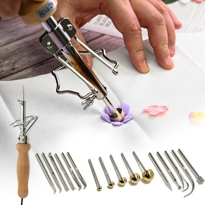 110V Fabric Flower Maker Set, Electric Artificial Flower Clover Soldering
