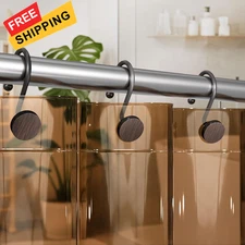 AmazerBath Shower Curtain Hooks Bronze Rings Vintage 