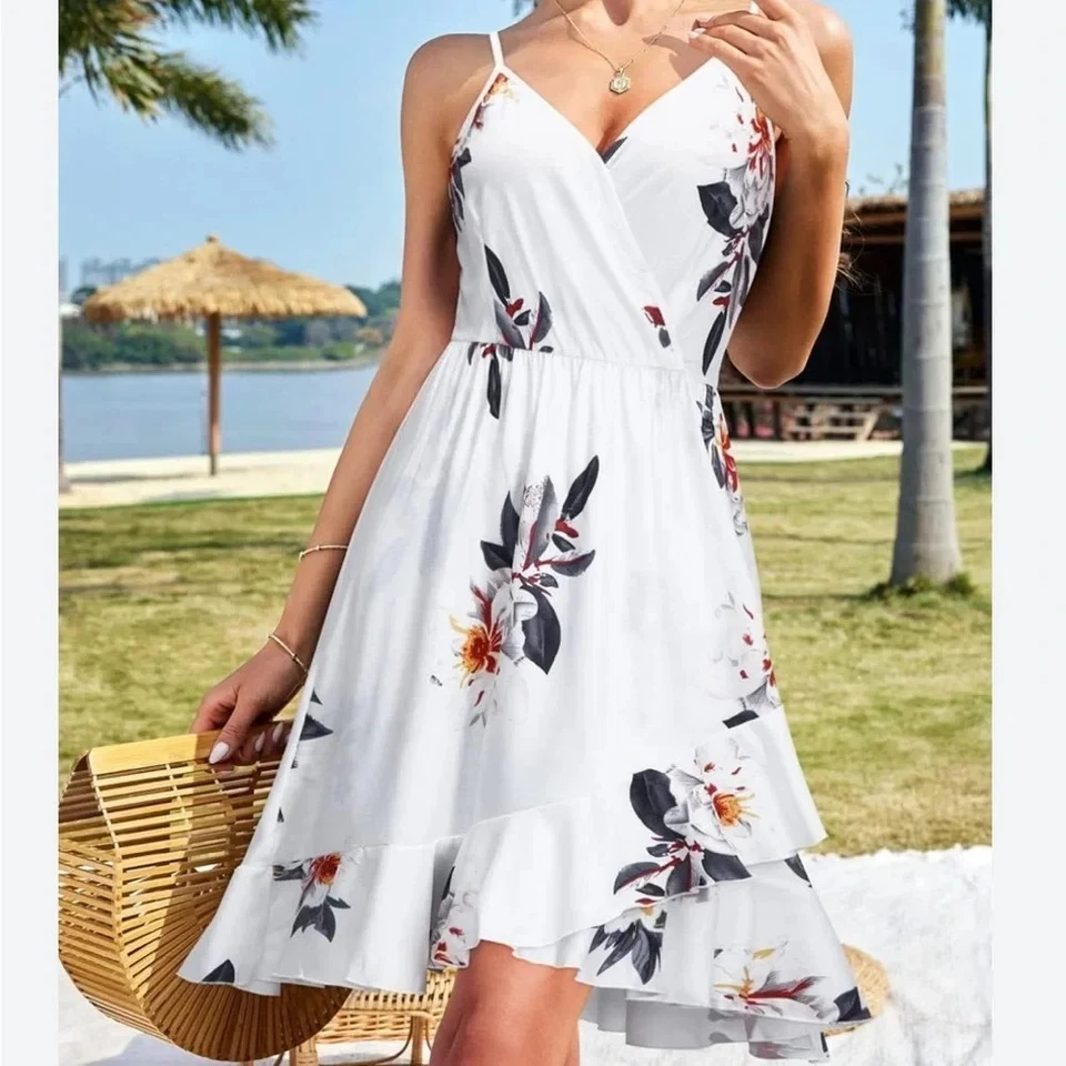 Floral White Dress - Photo 1/1