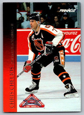 1993-94 Score Pinnacle All-Stars Chris Chelios Chicago Blackhawks #26