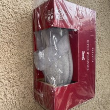 NEW NIB Charter Club Plush Faux Fur Slippers Women  s Medium M Gray US shoe 7 8