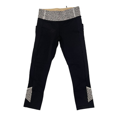 Lululemon Pace Rival Crop Leggings Pattern Waist Womens Size 4