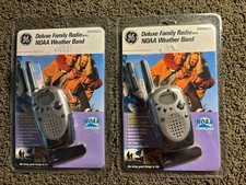 Set of 2 General Electric NOAA WEATHER BAND Deluxe Family Radio 35840GC3 GE NEW