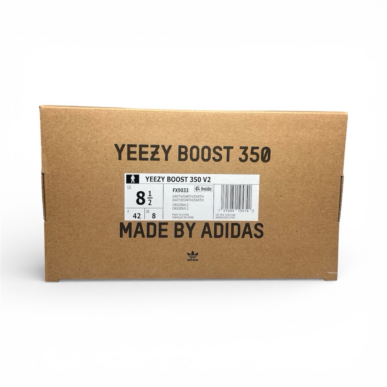 ADIDAS YEEZY BOOST 350 V2 USED SIZE 8.5 EARTH FX9033 thumbnail 8