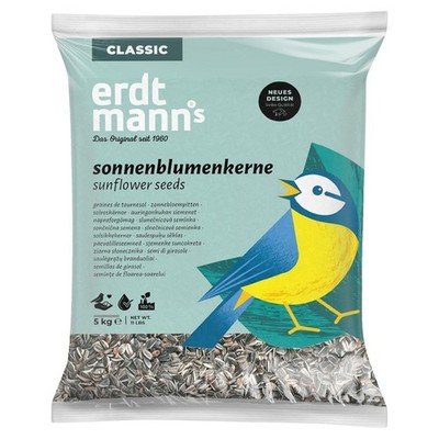 Erdtmanns Sonnenblumenkerne 5 kg für WIldvögel, NEU