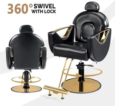 Hydraulic Reclining Barber Chair Salon Chair for Hair Stylist Beauty Spa Tattoo