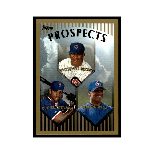 Roosevelt Brown Dernell Stenson Vernon Wells Rookie 1999 Topps #436 NM