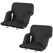 Stadium Seat, 6 Adjustable Angle Wide Bleacher Chair, 2.9 In. Cushion Padded Sta