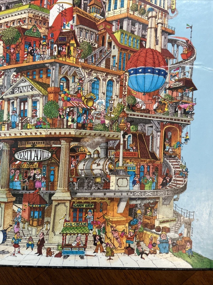 Vintage 1977 Verticalville 500 Piece Springbok Hallmark Puzzle 18" x 23.5" - Image 3 of 4