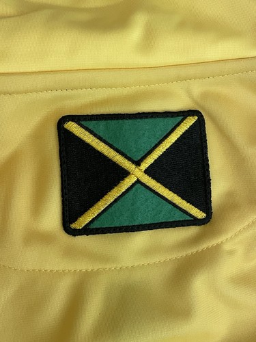 Jamaica Authentic Gear Dry-Fit Jacket Yellow and Black Fade #10 Size Large - Picture 9 of 9