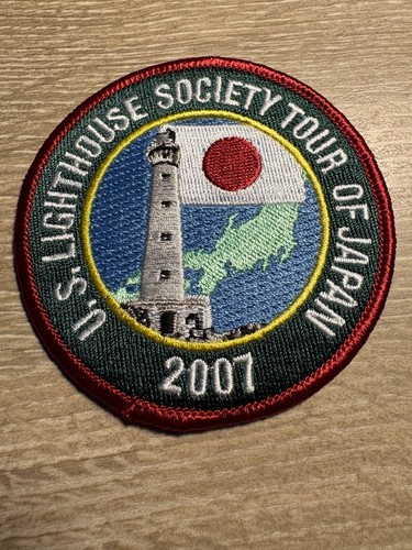 US Lighthouse Society Tour of Japan Patch FREE SHIPPING