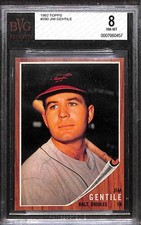1962 TOPPS #290 Jim Gentile BVG 8 NM-MT 0007060457 