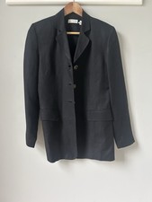 Women s Ann Taylor Black 4 Button Career Blazer Notched Lapel Tailored Size 2