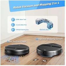 Robot Vacuum and Mop Combo Wifi/App/Alexa 2 in 1 Robot Voice Control G20