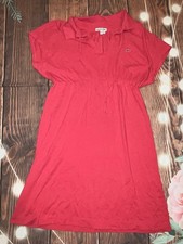 Women’s Lacoste Pink Modal Beach Dress in Pink Sz 40 Medium