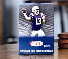 2026 Sage LOW SERIES Football BASE/PARALLEL/INSERT/AUTO *You Pick-10% off 4+