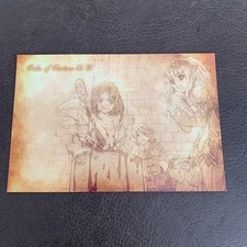 Tales of Zestiria Postcard Laila & Rose  Ufotable Cafe  Rare