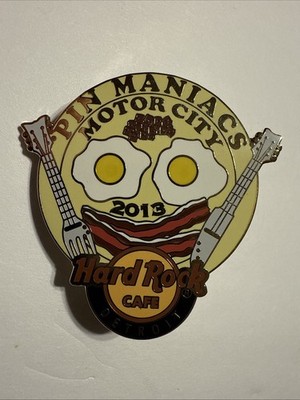 Hard Rock Cafe Detroit Motor City Pin Maniacs Breakfast Pin LE 250