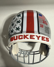 RIDDELL SPEED OHIO STATE "METALLIC SILVER" TROPHY FOOTBALL HELMET ADULT LARGE