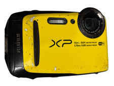 Fujifilm FinePix XP90 Yellow Digital Camera 16.4MP 5x Zoom Waterproof Tested