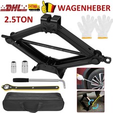 Wagenheber 2,5T Scherenwagenheber mit Ratsche Radmutterschl&uuml;ssel F&uuml;r PKW/SUV/MPV
