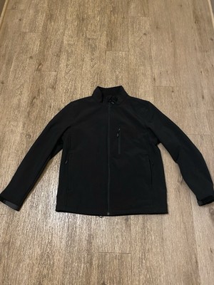 Amazon Essentials Water-Resistant Softshell Jacket Men's Size Large Black 