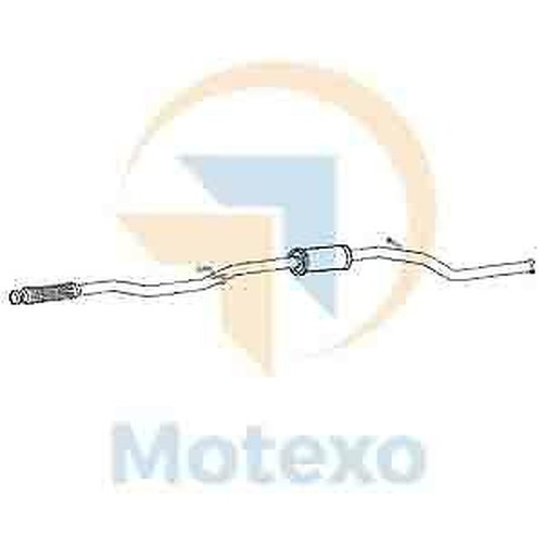 Klarius PG750V Abgasanlage Mittelbox 206 1.4 03-06-image