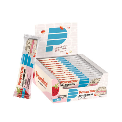 Powerbar - 40% Protein+Crisp - 12x 40g - Proteinriegel Eiweiss Snack to Go