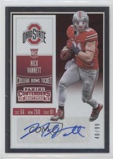 2016 Contenders Draft Picks College Bowl Ticket 40/99 Nick Vannett #128 Auto 2r5