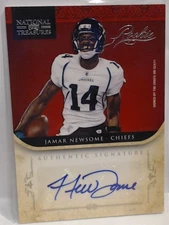 2012 PANINI NATIONAL TREASURES JAMAR NEWSOME ROOKIE AUTO /99 #246 CHIEFS MSK