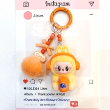 Labubu Plush Toy Car Keychain Backpack Keychain