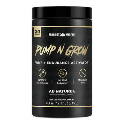 Anabolic Warfare Pump-N-Grow Muscle Pumping  Caffeine Free **UNFLAVORED** 6/25