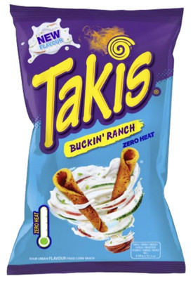 Takis Buckin' Ranch Tortilla Chips (18 x 100g)