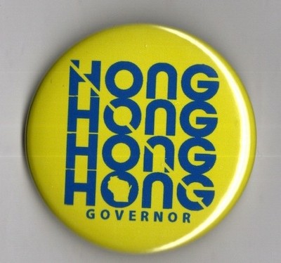 Francesca Hong Governor Wisconsin Democrat DSA  2026 Pin Button