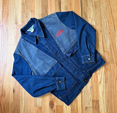 Vintage 80s/90s Horizon Sportswear Inc. Coca-Cola Logo Denim Jacket