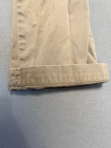 Polo Ralph Lauren Classic Pleated Fit Brown/Beige Trousers Chino Men's W36 L32 - Picture 10 of 15