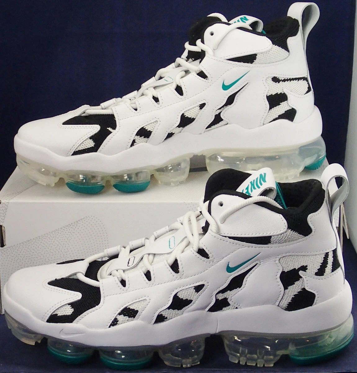 2019 Nike Air VaporMax Gliese White Deep Emerald Green Black SZ 8 AO2445 100