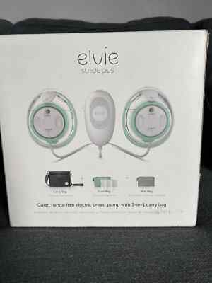 Elvie Stride Plus Hands-Free Hospital-Grade Electric Breast Pump - New Open Box