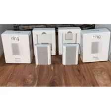 RING CHIME BUNDLE (3) Home Security Alert Video Doorbell