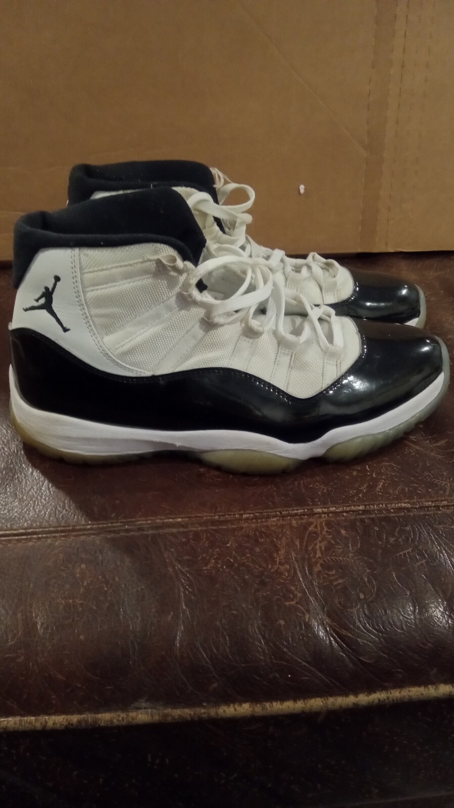 Men's Pre-Owned Jordan 11 Retro High Concord Sneakers Size 12