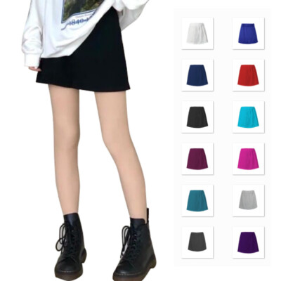 Damen Falsche Saum Basis Rock Hemd Tail Bluse Unterrock Sweatshirt Verlängerung
