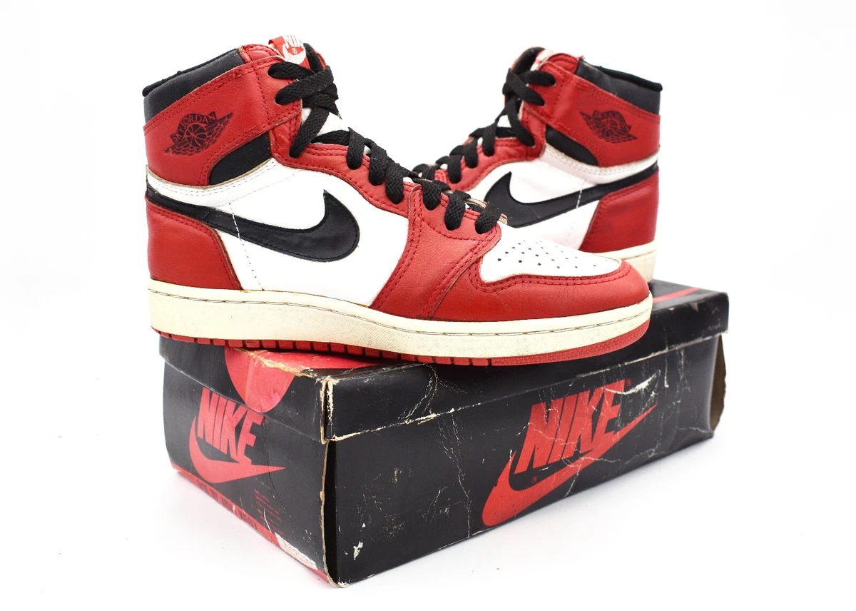 1985 Sky Jordan Chicago 1 with OG Box Vintage 85 Original Jordan