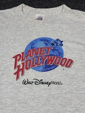 Planet Hollywood Walt Disney World T-Shirt Mens XL Gray Vintage 1991