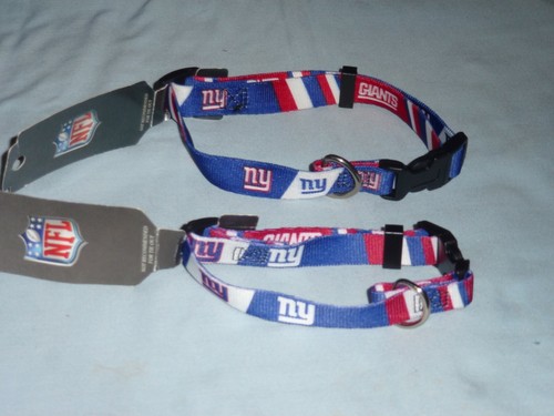 New York NY GIANTS Adjustable DOG/PET COLLAR size Medium by Hunter Mfg NWT - Picture 6 of 6
