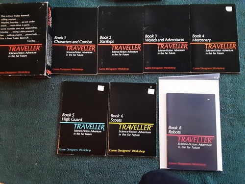 GDW - Traveller SF Adventure -Books 1-6, 8, & 4 Supplements - Good/VG Condition - Picture 1 of 2