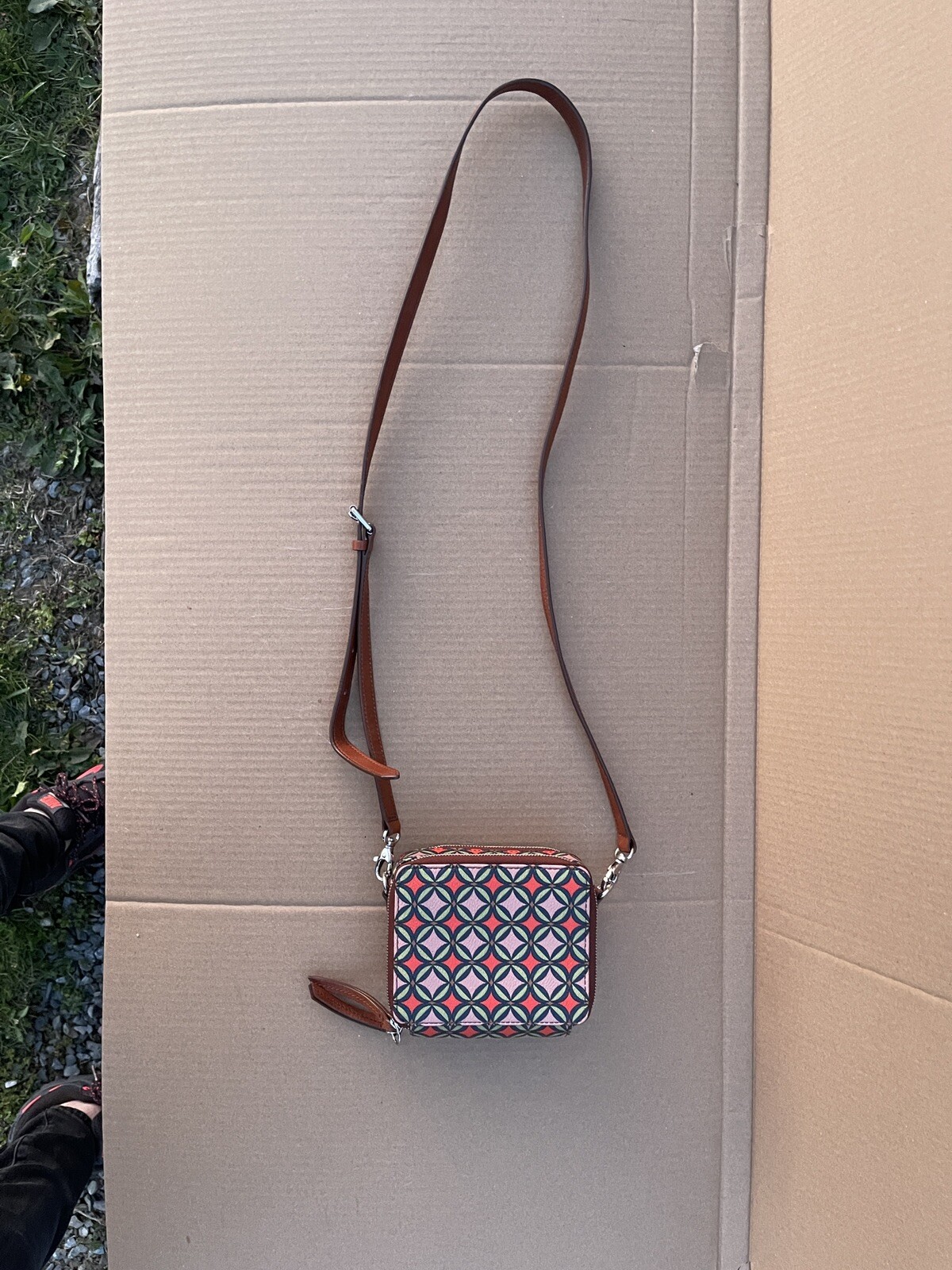 FOSSIL Sydney Organizer Crossbody PurseConvertibleBelt BagVGUC! eBay