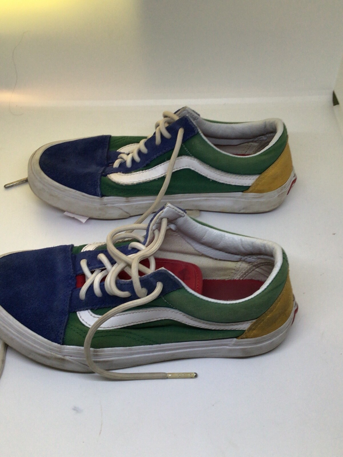 Vans Yacht Club Old Skool Suede Shoes Blue/Green/Yell… Gem