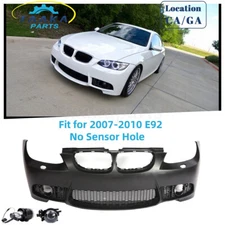 Front Bumper &Fog Light Fit M3 Style For BMW E92 E93 coupe convertible 2006-2010